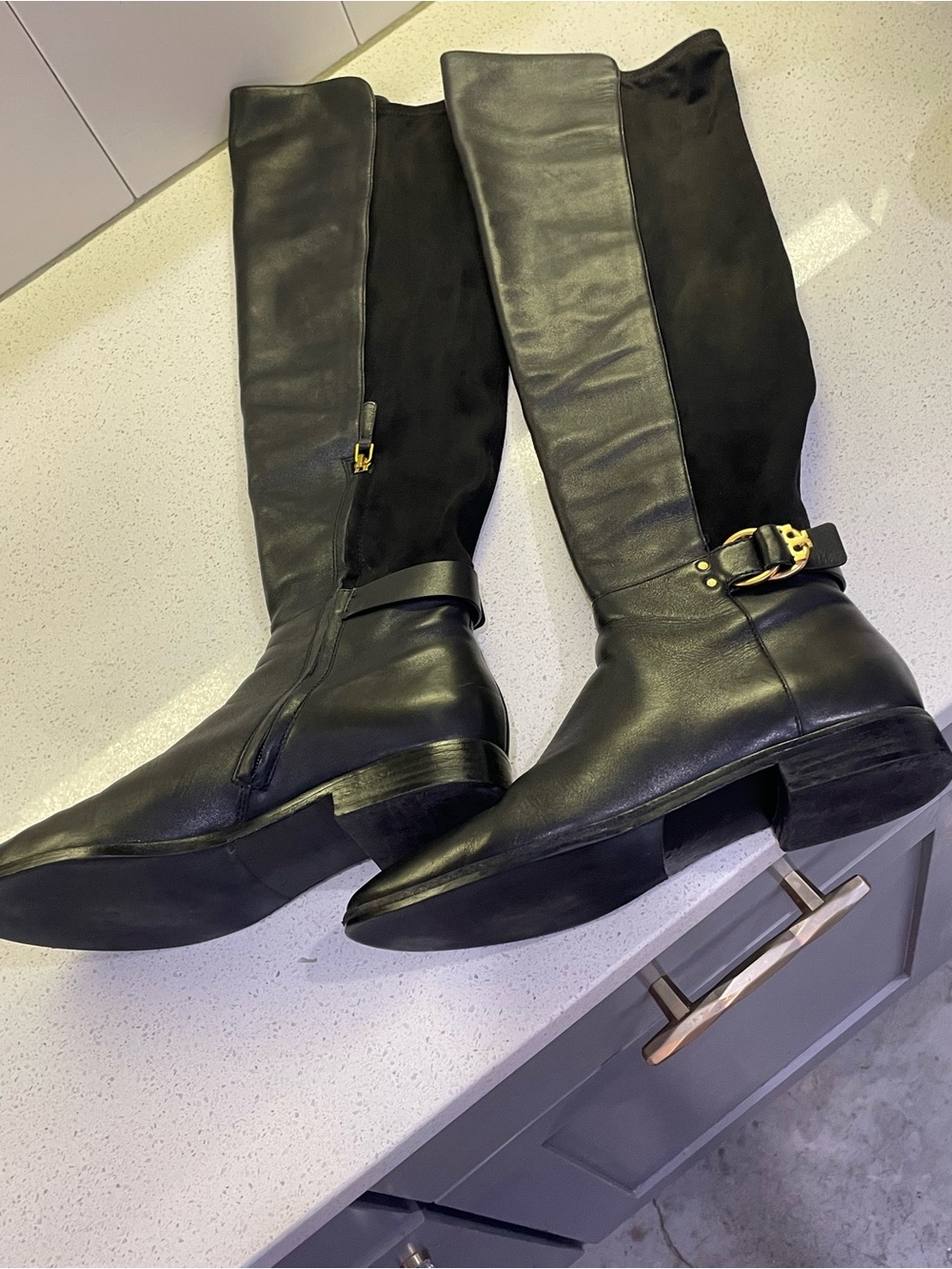 ✨Tory Burch✨ Marsden leather Riding equestrian Boots over knee size 10, like new - Picture 15 of 16